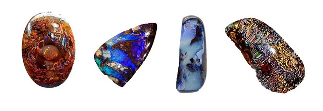 Boulder Opal gemstone beads
