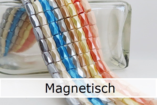 Magnetische Hematiet kralen pastelkleurig
