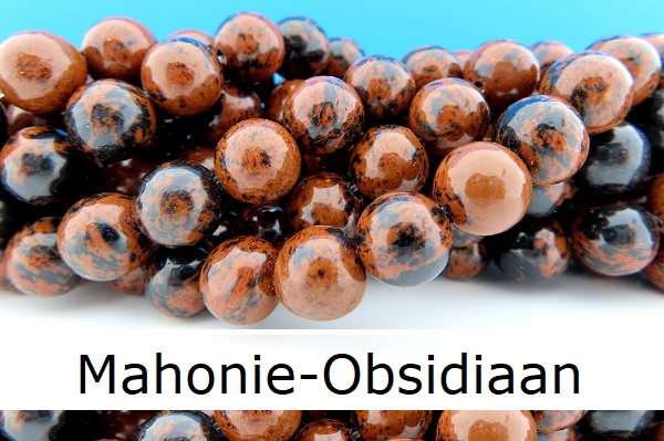 Mahonie Obsidiaan kralen