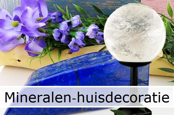 mineralen en huisdecoratie