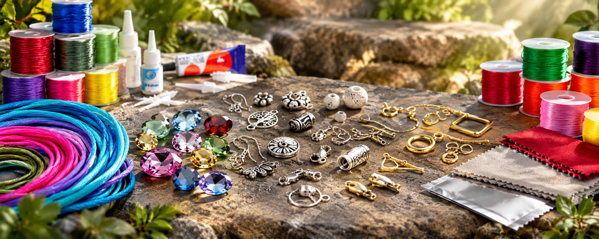 sieraden-onderdelen-garen-slotjes-elastiek-lijm