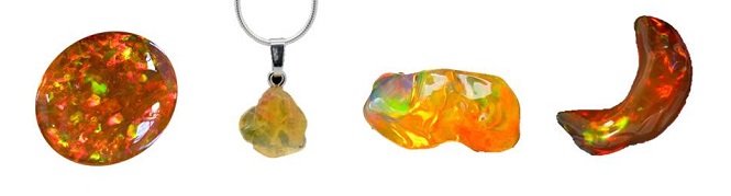 Vuur opaal gemstone beads fire opal