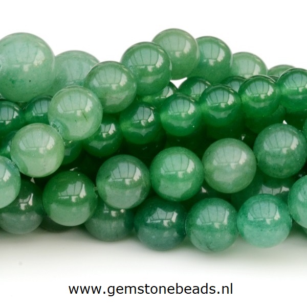 Opa Maar Verzoekschrift Groene Aventurijn kralen rond 8-8.5 mm - Gemstonebeads