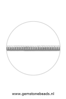 Zilveren collier 8 zijdig 45 cm 1 mm breed