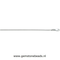 Zilveren collier slang 40 cm 1.2 mm breed