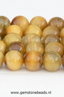 Honing Tijgeroog kralen rond 10 mm