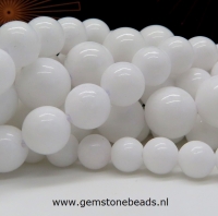Witte Kwarts kralen rond 10 mm