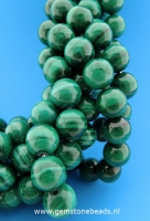 Ronde Malachiet kralen van ca. 6 mm