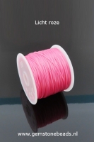 Rubber elastiek voor armbanden kleur LICHT ROZE