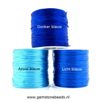 Rubber elastiek voor armbanden kleur LICHT BLAUW