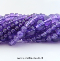 Ronde Amethist kralen ca. 8.5 mm
