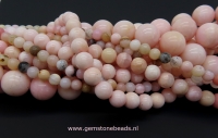 Ronde roze Opaal kralen van 10 mm