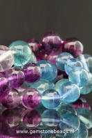 Ronde Fluoriet kralen multi-colour van 6 mm
