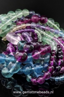 Fluoriet kralen A kwaliteit multi-colour 8 mm