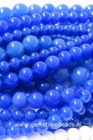 Ronde blauwe Agaat kralen van 3 mm (45 cm)