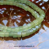 Groene Aventurijn kralen kubus 4 x 4 mm
