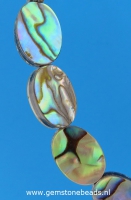 Ovale natuurlijke Abalone kralen 3 x 10 x 14 mm