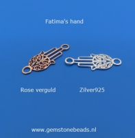 Fatima's hand zilver925 verbindingsstukje van 10 mm