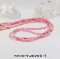 Roze Opaal kralen facet geslepen 1.8 mm