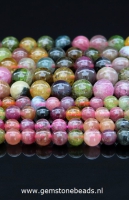 Multi colour Toermalijn kralen van 6 mm