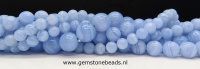 Chalcedoon (blue lace) kralen rond 10 mm