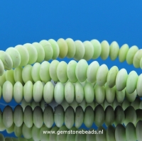 Lemon Chrysopraas kralen rondel 4 x 8 mm
