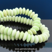 Lemon Chrysopraas kralen rondel 4 x 8 mm