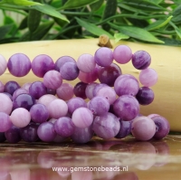 Ronde Lavendel Fluoriet kralen van 6 mm