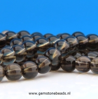 Rookkwarts kralen rond 4 mm