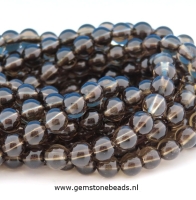 Rookkwarts kralen rond 4 mm