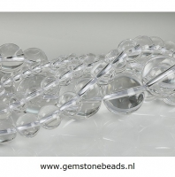 Ronde heldere Bergkristal kralen van 3 mm A kwaliteit 45 cm