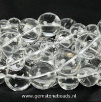 Ronde heldere Bergkristal kralen van 6 mm A kwaliteit 45 cm