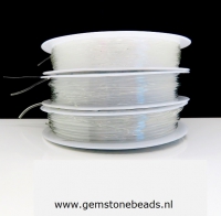 Elastisch nylon draad op een rol van 0.4 mm t/m 1 mm