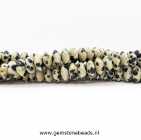 Dalmatiër Jaspis kralen rondel van 8 mm