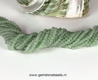 Groene Aventurijn kralen rond van 3 mm (45 cm)