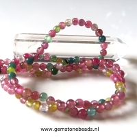 Ronde Multi colour Toermalijn kralen van 2.5 mm