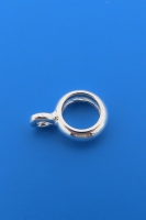 Dubbele gesloten ring zilver925 van 6 / 3 mm
