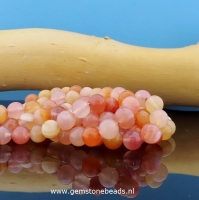 Ronde Abrikozen-Agaat kralen 4 mm