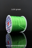 Rubber elastiek voor armbanden kleur LICHT-GROEN