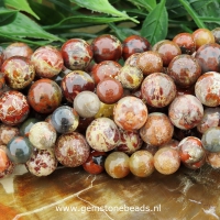 Ronde Poppy Jaspis kralen van 6.5 mm