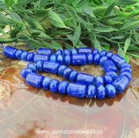 Lapis Lazuli kralen rondel met cilinder XL