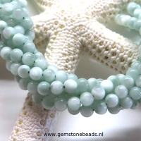 Groene Angeliet kralen rond ca. 4.5 mm