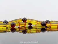 Barnsteen ketting multi colour van ca. 45 cm