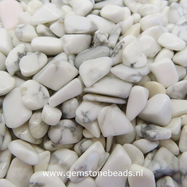 Witte Howliet splitsteentjes 100 gram