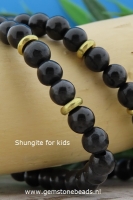 Shungite kinderarmband 15.5 cm