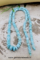 Larimar kralen met verloop lengte 44 cm