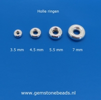 Zilveren 925 holle ring van 3 mm