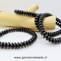 Shungite armband met rondellen van 8 mm