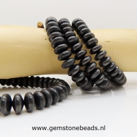 Shungite armband met rondellen van 8 mm