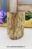 Versteend hout boomstammetje 9 cm